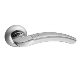 Дверная ручка Renz Венеция хром матовый/хром блестящий INDH 36-08 SC/CP 