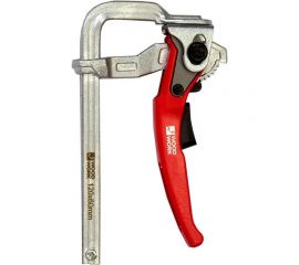 Кованая струбцина WOODWORK F-тип, 160x80 мм, c рычажной рукояткой RFC-1680 