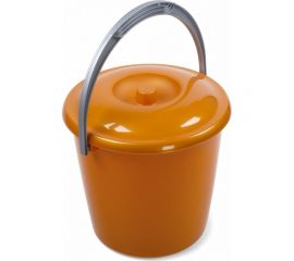 Ведро Martika Соло 7 л, с крышкой, перламутровое оранжевое С632КОРЖ 