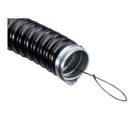 Металлорукав в ПВХ изоляции с протяжкой Урал ПАК РЗ-Ц-П нг 15мм черный (20) МР-1201015-020 