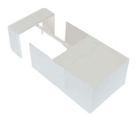 Угол универсальный внутренний и внешний углы/заглушка/накладка на стык Legrand 60x40 METRA 638198 