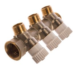 Распределительный коллектор STOUT 3/4, 3 отвода 1/2 SMB 6851 341203 