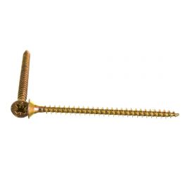 Потайной универсальный шуруп Метизный двор 4,0x60, желтый, 250 шт. 4607159063311 