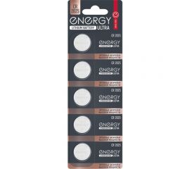 Литиевая батарейка ENERGY Ultra CR2025/5B 104985 