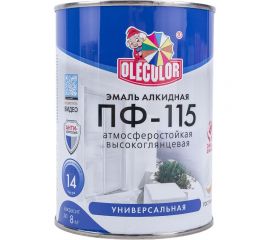 Эмаль OLECOLOR ПФ-115 светло-фиолетовый, 0.8 кг 4300001809 