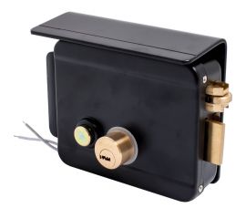 Накладной электромеханический замок БУЛАТ ЗЭМн 650 ПП с защитной пластиной ДЛЯ КАЛИТОК И ВОРОТ 14095 