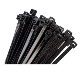 Нейлоновая стяжка SUPRLAN 3.6х200 мм черная UV 100pcs 06-1012 