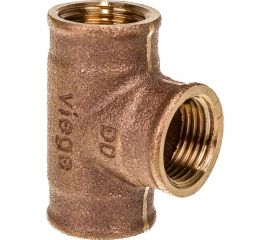 Тройник Viega, ВВВ, 1/2"", 1/2"", 1/2"", бронза RX, равнопроходной 264222 