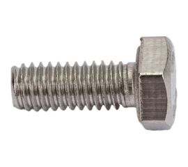 Болт с шестигранной головкой ВИРТУОЗ DIN933, 4x10 мм, нержавеющая сталь А2, 4 шт. 39631 