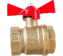 Шаровой для воды VALFEX 1"" ВР/ВР ручка-бабочка, латунный 11Б27фт1М VF.217.LB1.100.Bir 