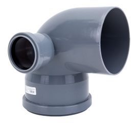 Универсальный отвод VALFEX 110/50x87.5, левый-правый, внутренняя канализация 23123150 