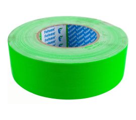 Тканевая влагостойкая лента FOLSEN флюоресцентная, 48мм х 50м, зеленая 054034850 