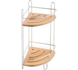 Двухъярусная полка Рыжий кот угловая, 195х195х365 мм BAMBOO-04 101246 