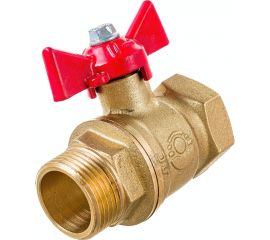 Шаровой для воды VALFEX 3/4"" ВР/НР ручка-бабочка, латунный 11Б27фт1М VF.218.LB1.034.Bir 