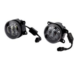 Противотуманные светодиодные автомобильные фары LEDZILLA универсальные с регулировкой, 70Вт 9-32В ДХО лед, ПТФ на авто противотуманки, 2 шт 2190-70W 