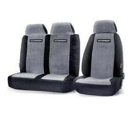 Модельные чехлы AUTOPROFI на ГАЗель Соболь Валдай GAZ-002 BK GY 