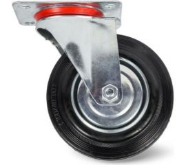 Колесо поворотное резиновое SC 80 200 мм C-3302-SLS-200 TOR 1001771 