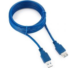 Кабель USB3.0 Pro Cablexpert, удлинитель, AM/AF, 3м, экранированный, синий, пакет, CCP-USB3-AMAF-10 