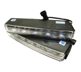 Дневные ходовые огни VOLTON 12 В, комплект, 10 SMD 221х30х75 мм ZD 06 