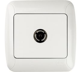 Розетка телевизионная GUNSAN Fantasy проходная белый 16231100-161122 