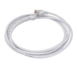 Патч-корд LANMASTER RJ45-RJ45, 4 пары, UTP, категория 5е, 3 м, белый, LSZH, LAN-PC45/U5E-3.0-WH 