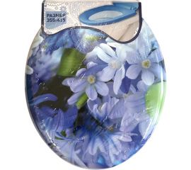 Сиденье для унитаза Мультипласт Групп мягкое, с рисунком MPG8013 