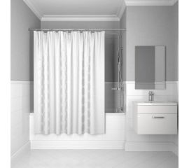 Штора для ванной комнаты IDDIS 200*200 см, полиэстер, Chequers, white 432P20RI11 