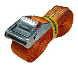 Стяжной ремень с пружинным замком UVE 3 метра, 25мм, RS-25-400-3-orange 