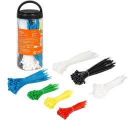 Кабельные стяжки Airline нейлон, цвет., 650 шт. ADTC002 