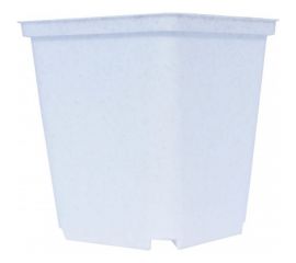Горшок для рассады Ангора 1 л, 11x11x12 см, квадратный, белый А5504бл 