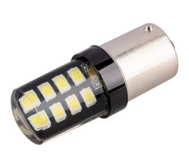Автолампа SKYWAY диод, S25 (P21W), 12-24 В, 16 SMD диодов, BA15s, 1-конт., белая S08202072 