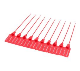 Пластиковая номерная пломба Пломба.Ру D 2,3 мм, L 140 мм, Цвет Красный 50 шт. КПП-3-1601СТ 