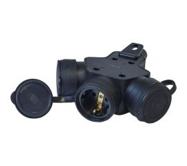 Переносная разборная розетка SVET РА 16-003 УХЛ3 IP 44, каучук, SV0302-0003 