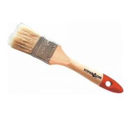 Плоская кисть Управдом 50 мм, светлая натуральная щетина, деревянная лакированная ручка 4100000579 