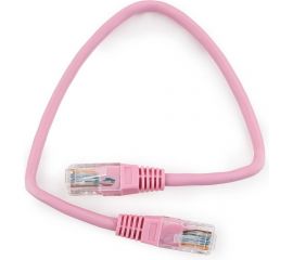 Многожильный патч-корд Cablexpert UTP кат.5e, 0.25м, литой, розовый PP12-0.25M/RO 