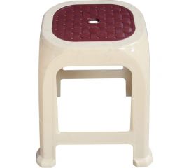 Табурет Росспласт Симпатия большой, бежевый, высота 45 см 523020 