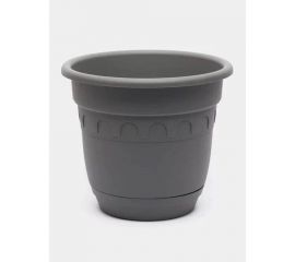 Горшок Колывань с поддоном Martika 6.7 л, диам. 26 см, серый С95СЕР 