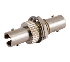 Оптический проходной адаптер ST-ST Hyperline, FA-S00Z-ST/ST-N/BK-SL SM/MM, simplex, корпус 243942 