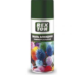 Алкидная универсальная эмаль REXTON темно-зеленый, аэрозоль RT101.00 