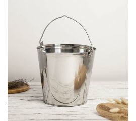 Подойник СИМАЛЕНД 12 л, нержавеющая сталь 1105539 