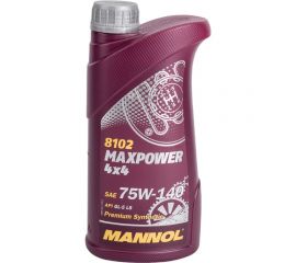 Синтетическое трансмиссионное масло MANNOL MAXPOWER 4x4 75W140 1 л 1236 