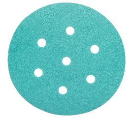 Круг шлифовальный на липучке - зелёный 125 мм, 5 шт, P120 FASTER TOOLS 8541 