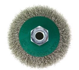 Щетка коническая для ушм 90 мм, М14, проволока гофр. нерж. сталь 0.3 мм SIT 0946 