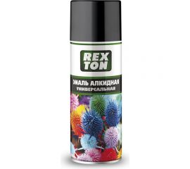 Алкидная универсальная эмаль REXTON черный глянцевый, аэрозоль RT100.00 