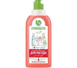 Средство для мытья посуды SYNERGETIC АРБУЗ, флакон-дозатор, 500 мл 