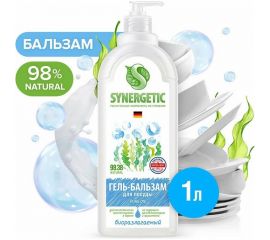 Гель-бальзам для мытья посуды и детских игрушек SYNERGETIC Pure 0 1 л 103115 