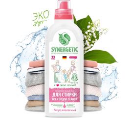 Универсальный гель для стирки белья SYNERGETIC 1 л 4613720439058 109100 