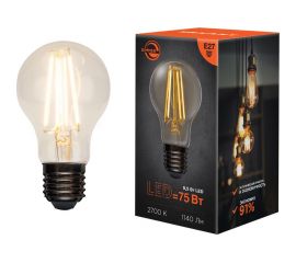 Филаментная диммируемая лампа REXANT Груша A60 9.5 Вт 1140 Лм 2700K E27 604-074 