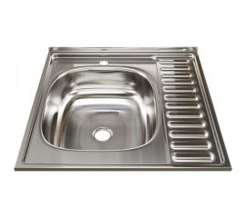 Мойка mixline 60х60х16 см, 0.4, левый выпуск 1 1/2 527967 