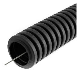 Гофрированная труба Промрукав ПВХ легкая 350 Н черная с/з д16 100 м PR01.0053 